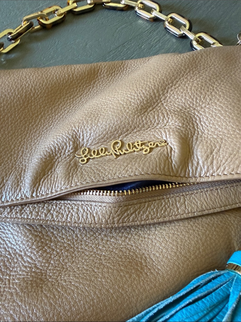 Lilly Pulitzer Worth It leather shoulder bag - Picture 2 of 4